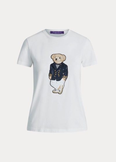 T Shirt Ralph Lauren Riviera Bear Algodão Mulher 45279-HETD